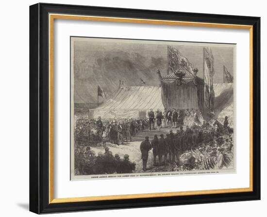 Prince Arthur Opening the Albert Park at Middlesborough-Charles Robinson-Framed Giclee Print