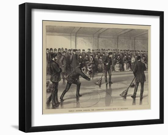 Prince Arthur Opening the Caledonia Curling Rink at Montreal-null-Framed Giclee Print