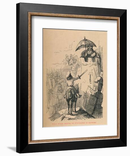 'Prince Arthur requires his Grandmother to surrender', c1860, (c1860)-John Leech-Framed Giclee Print