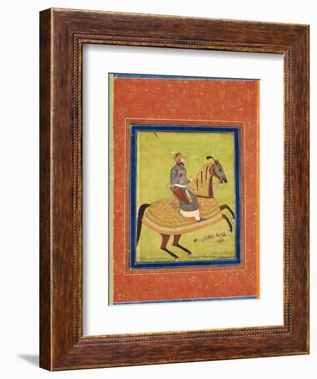 Prince Azam Shah on Horseback-null-Framed Giclee Print