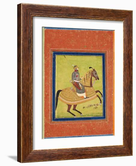 Prince Azam Shah on Horseback-null-Framed Giclee Print