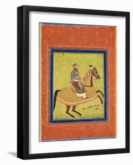 Prince Azam Shah on Horseback-null-Framed Giclee Print