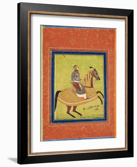 Prince Azam Shah on Horseback-null-Framed Giclee Print