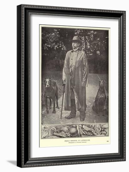 Prince Bismarck as Landholder-null-Framed Photographic Print