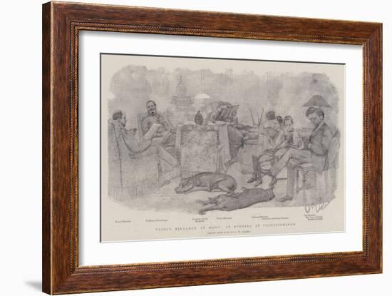 Prince Bismarck at Home, an Evening at Friedrichsruh-null-Framed Giclee Print