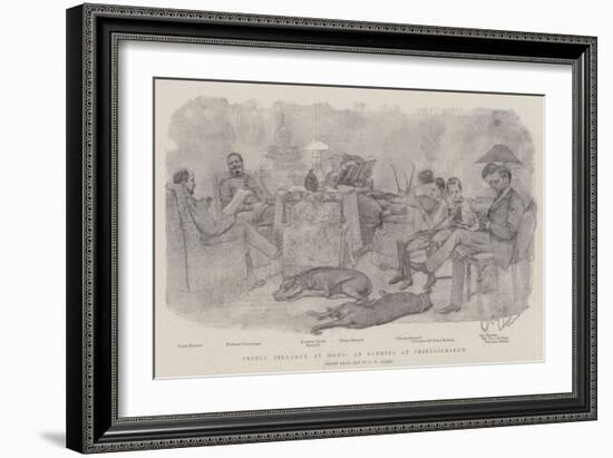 Prince Bismarck at Home, an Evening at Friedrichsruh-null-Framed Giclee Print