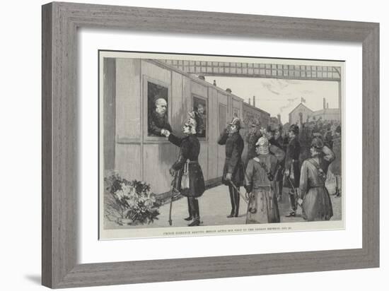 Prince Bismarck Leaving Berlin after His Visit to the German Emperor, 26 January-null-Framed Giclee Print