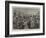 Prince Bismarck's Departure from Berlin, at the Stettin Railway Station-null-Framed Giclee Print