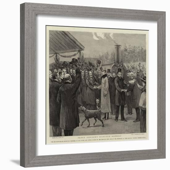 Prince Bismarck's Eightieth Birthday-Joseph Nash-Framed Giclee Print