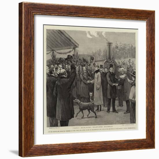 Prince Bismarck's Eightieth Birthday-Joseph Nash-Framed Giclee Print