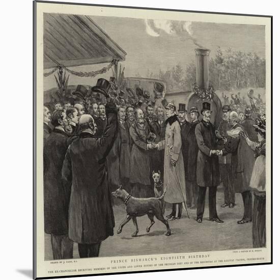 Prince Bismarck's Eightieth Birthday-Joseph Nash-Mounted Giclee Print