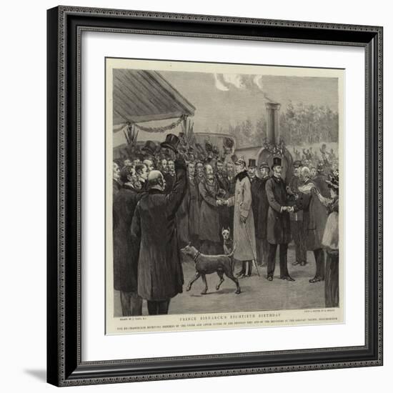 Prince Bismarck's Eightieth Birthday-Joseph Nash-Framed Giclee Print