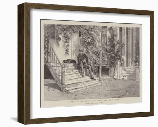 Prince Bismarck's Favourite Seat at Varzin-null-Framed Giclee Print