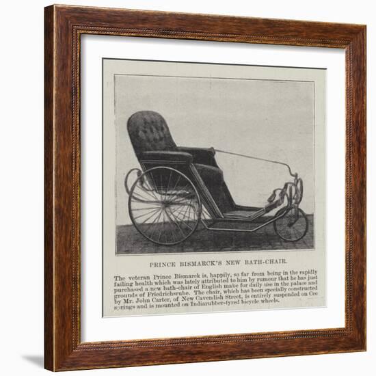 Prince Bismarck's New Bath-Chair-null-Framed Giclee Print