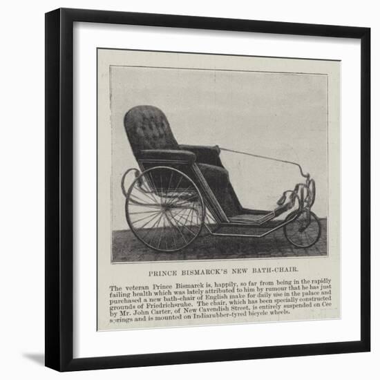Prince Bismarck's New Bath-Chair-null-Framed Giclee Print