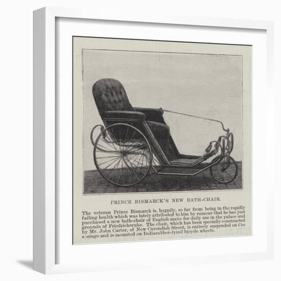 Prince Bismarck's New Bath-Chair-null-Framed Giclee Print