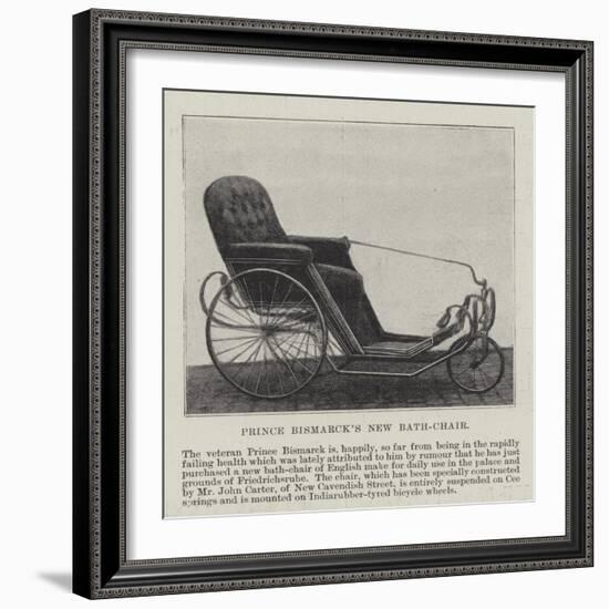 Prince Bismarck's New Bath-Chair-null-Framed Giclee Print