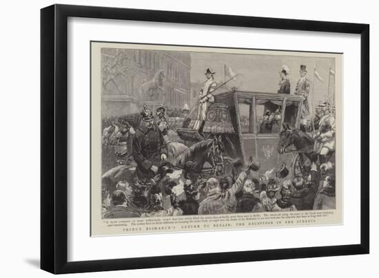 Prince Bismarck's Return to Berlin-null-Framed Giclee Print