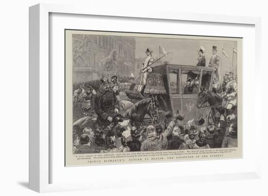 Prince Bismarck's Return to Berlin-null-Framed Giclee Print