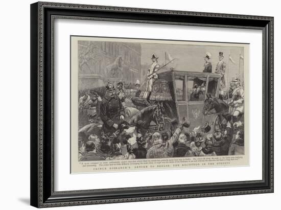 Prince Bismarck's Return to Berlin-null-Framed Giclee Print