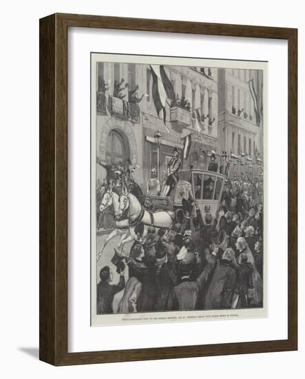 Prince Bismarck's Visit to the German Emperor-Amedee Forestier-Framed Giclee Print