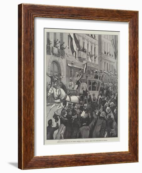 Prince Bismarck's Visit to the German Emperor-Amedee Forestier-Framed Giclee Print