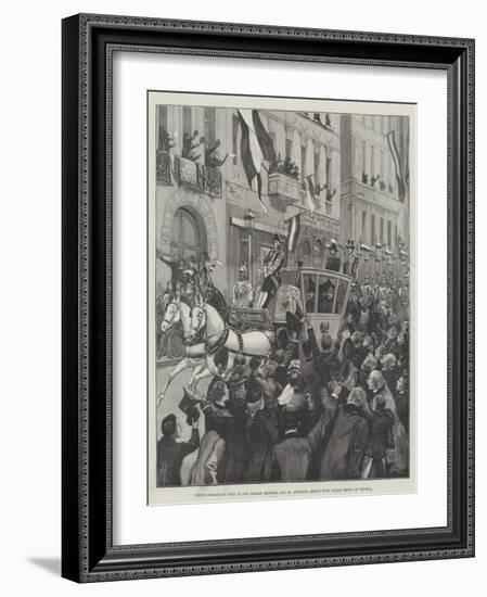 Prince Bismarck's Visit to the German Emperor-Amedee Forestier-Framed Giclee Print