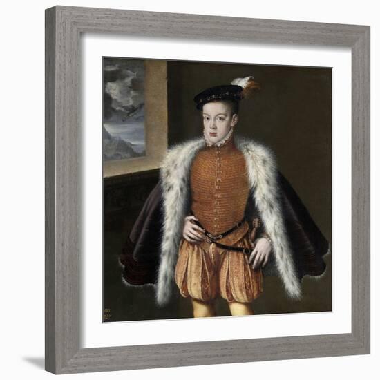 Prince Carlos, 1555-1559-Alonso Sanchez Coello-Framed Giclee Print