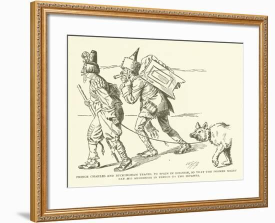 Prince Charles and Buckingham Travel to Spain in Disguise-null-Framed Giclee Print