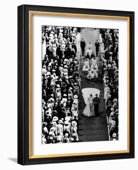 Prince Charles and Lady Diana Spencer Royal Wedding at St Pauls Cathedral in London-null-Framed Photographic Print