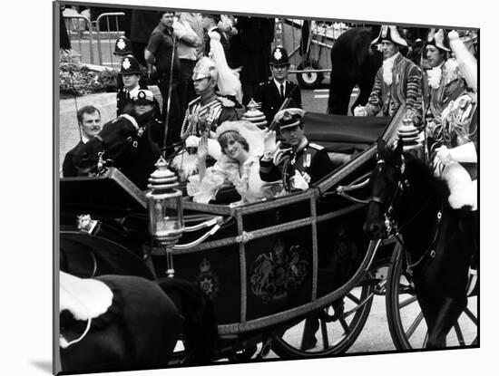 Prince Charles and Lady Diana Spencer Royal Wedding-null-Mounted Photographic Print