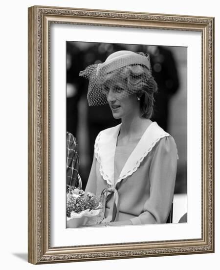 Prince Charles and Princess Diana July 1983 Royal Visits Canada Prince and Princess of Wales-null-Framed Photographic Print