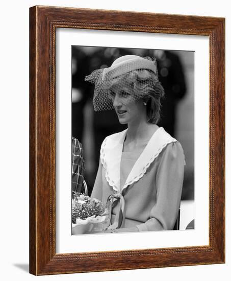 Prince Charles and Princess Diana July 1983 Royal Visits Canada Prince and Princess of Wales-null-Framed Photographic Print