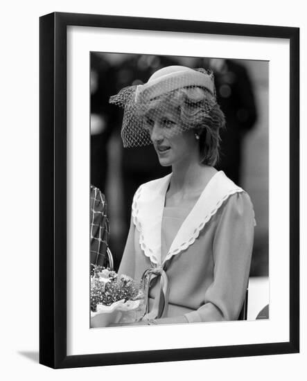 Prince Charles and Princess Diana July 1983 Royal Visits Canada Prince and Princess of Wales-null-Framed Photographic Print