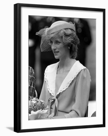 Prince Charles and Princess Diana July 1983 Royal Visits Canada Prince and Princess of Wales-null-Framed Photographic Print