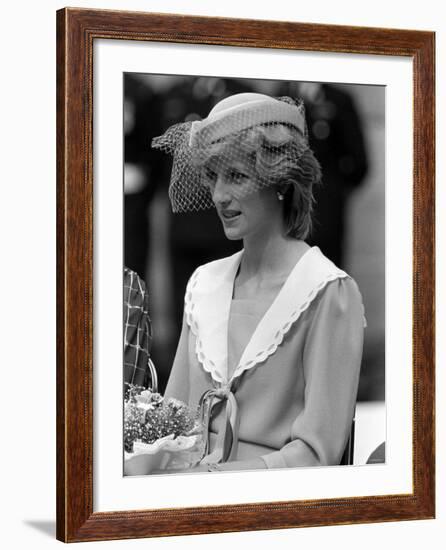 Prince Charles and Princess Diana July 1983 Royal Visits Canada Prince and Princess of Wales-null-Framed Photographic Print