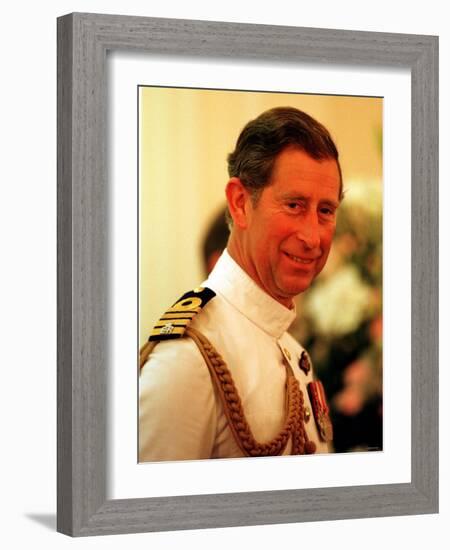 Prince Charles at the Hong Kong Handover, June 1997-null-Framed Photographic Print