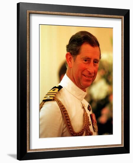 Prince Charles at the Hong Kong Handover, June 1997-null-Framed Photographic Print