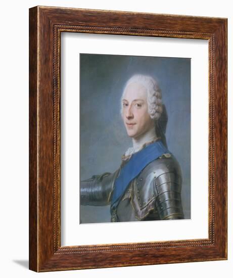 Prince Charles Edward Stewart, 1720-88-Maurice Quentin de La Tour-Framed Giclee Print