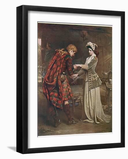 Prince Charles Edward Stuart Bids Farewell to Flora Macdonald Who Aided His Escape-Andre & Sleigh-Framed Photographic Print