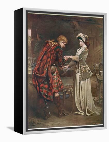 Prince Charles Edward Stuart Bids Farewell to Flora Macdonald Who Aided His Escape-Andre & Sleigh-Framed Premier Image Canvas