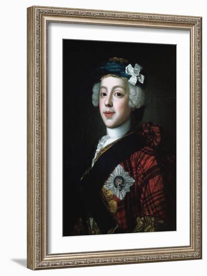 Prince Charles Edward Stuart (Bonnie Prince Charlie)-William Mosman-Framed Art Print