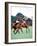 Prince Charles Playing Polo at Smiths Lawn, Windsor May 1987-null-Framed Photographic Print