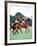 Prince Charles Playing Polo at Smiths Lawn, Windsor May 1987-null-Framed Photographic Print