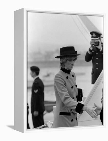 Prince Charles Princess Diana July 1983 Royal Visits Canada-null-Framed Premier Image Canvas