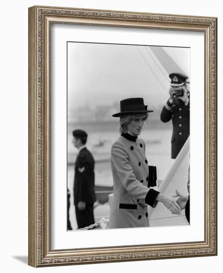 Prince Charles Princess Diana July 1983 Royal Visits Canada-null-Framed Photographic Print