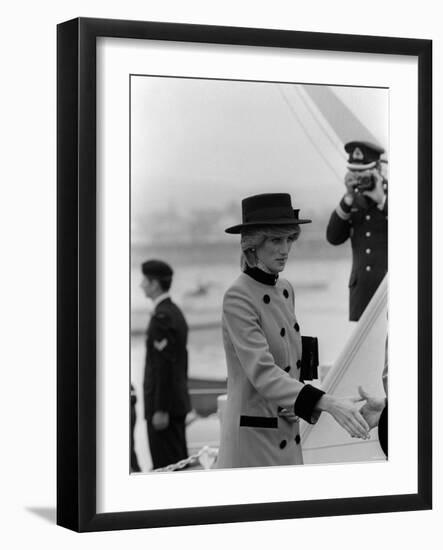 Prince Charles Princess Diana July 1983 Royal Visits Canada-null-Framed Photographic Print