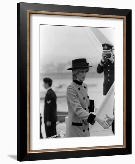 Prince Charles Princess Diana July 1983 Royal Visits Canada-null-Framed Photographic Print