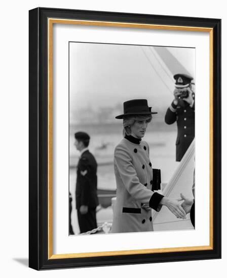 Prince Charles Princess Diana July 1983 Royal Visits Canada-null-Framed Photographic Print