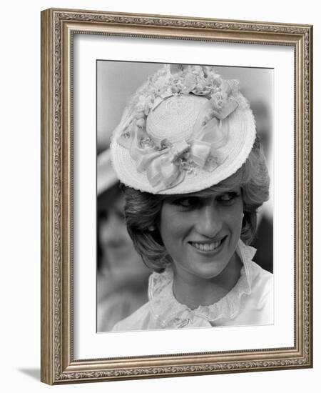 Prince Charles Princess Diana July 1983 Royal Visits Canada-null-Framed Photographic Print